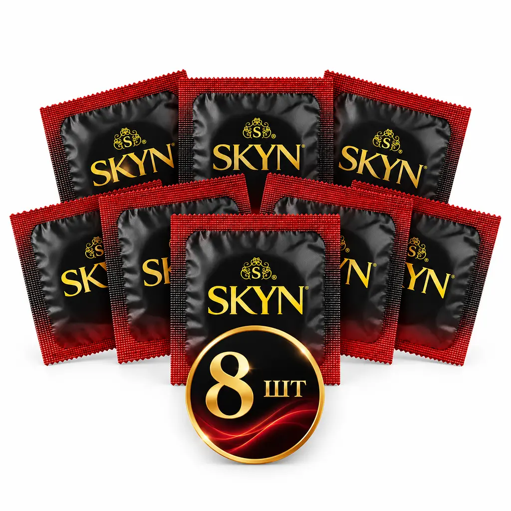 Презервативи SKYN Intense Feel 8 шт — безлатексні з точковою текстурою, максимум відчуттів поштучно