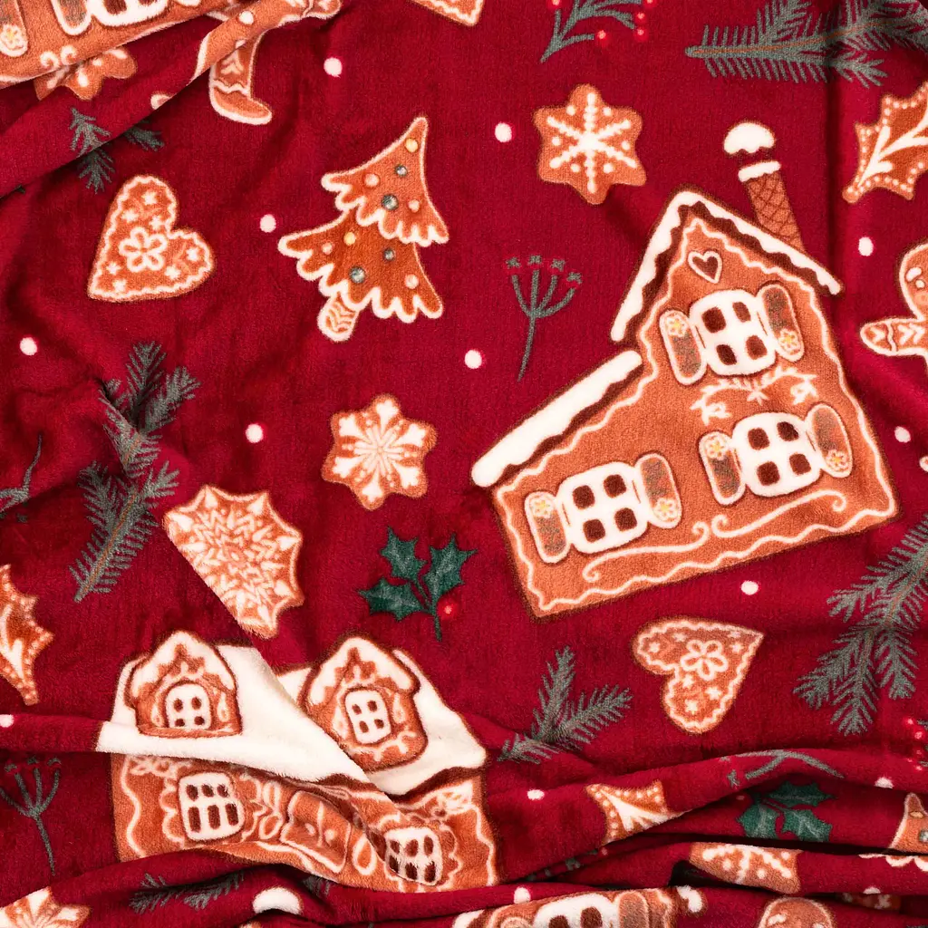 Плед Ardesto Christmas Flannel 160х200 см імбирні будиночки (ART0121PB) - фото 2