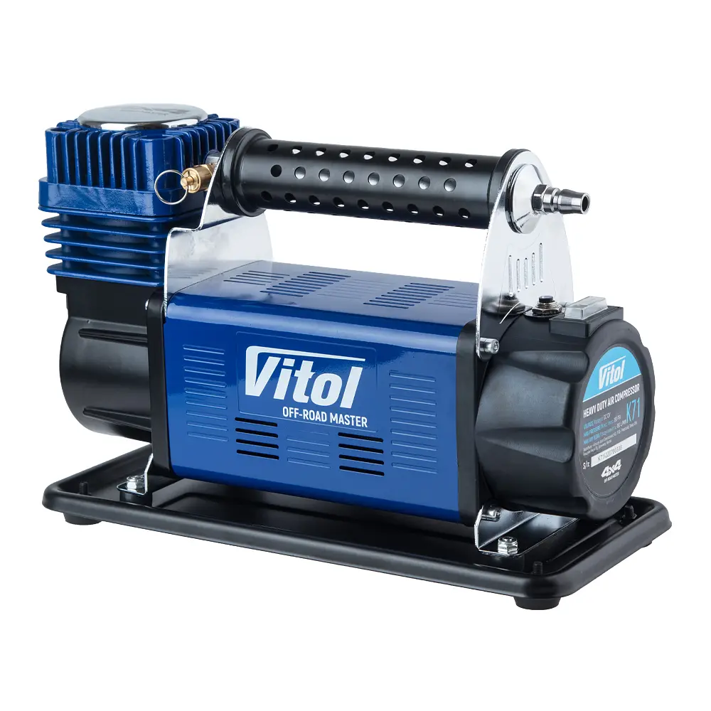 Автомобільний компресор Vitol OFF ROAD MASTER 150psi 50Amp 160л шланг 7,5м Клемі (K-71) - фото 2