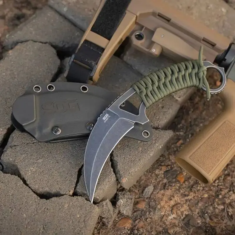 Нож SOG Gambit XL Черный-Оливковый - фото 4