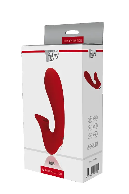 Вибромассажер Dreamtoys Revolution Iris 20 см красный - фото 7