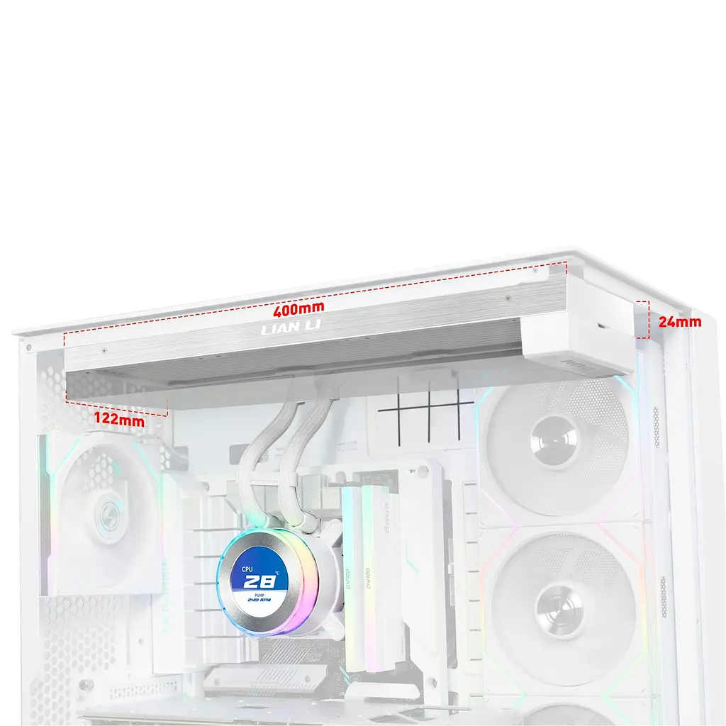 Система водяного охолодження Lian Li HydroShift II LCD-C 360 Fanless White (G89.GHS2LCD36W.00) - фото 3