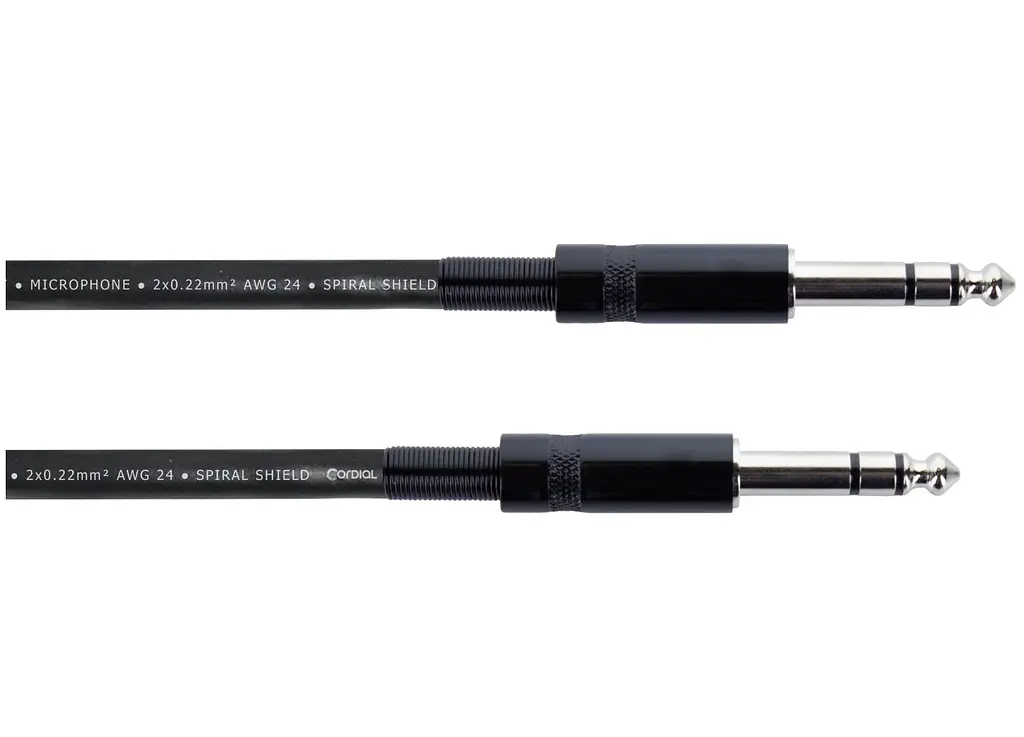 Балансный аудио кабель Jack 6,3 stereo — Jack 6,3 stereo Cordial EM6VV 6м - фото 2