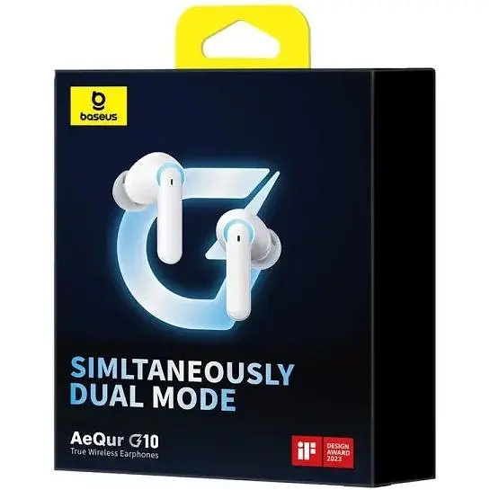 Бездротові навушники Baseus AeQur G10 True Wireless Earphones A00055400221-00 White - фото 7