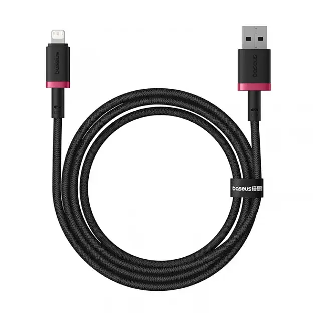 Кабель Baseus Dura Series Cable USB to Lightning 2.4A 1m P10377801U01-01 Black-Red - фото 3