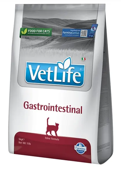 Сухий корм Farmina Vet Life Gastrointestinal дієтичне харчування, для котів при захворюванні шлунково-кишкового тракту 5 кг