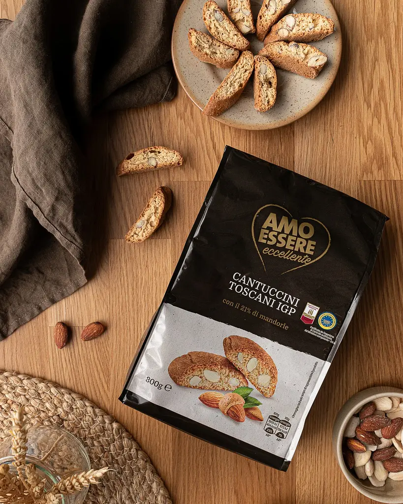 Печиво Кантучіні Amo Essere Cantuccini Toscani IGP 300 г - фото 2