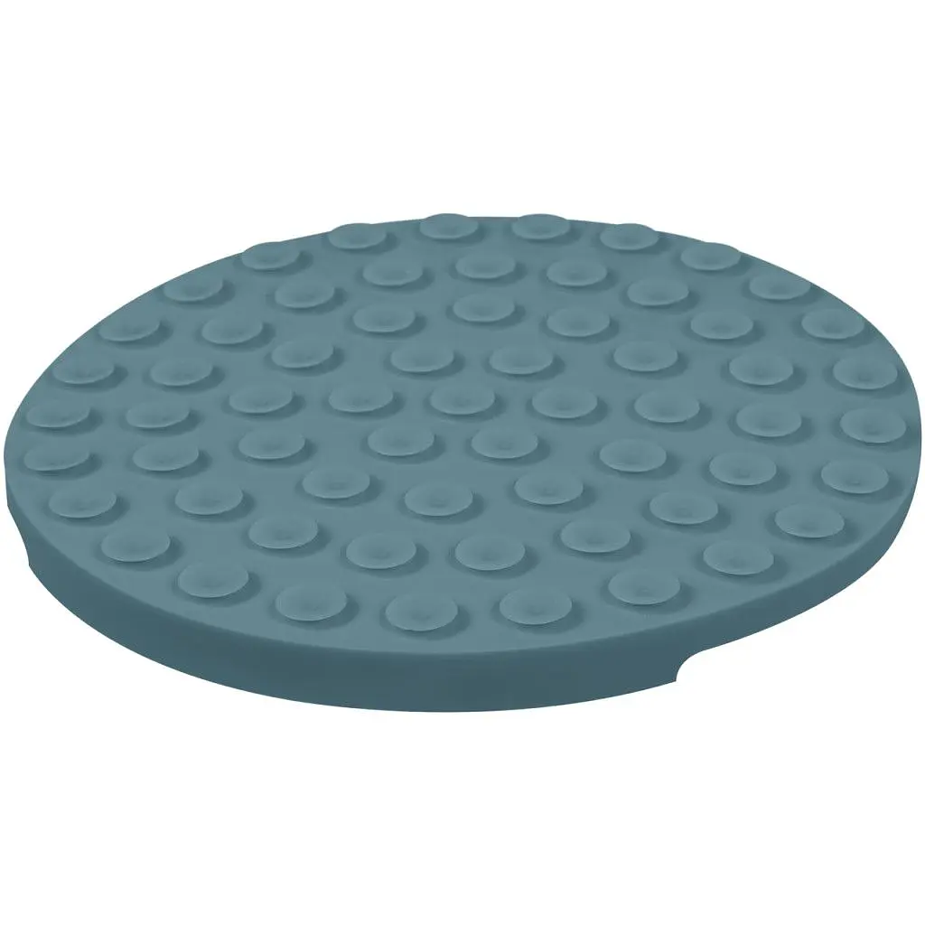 Миска-коврик для собак и кошек Waudog Silicone для медленного питания 211х211х30 мм серый - фото 2