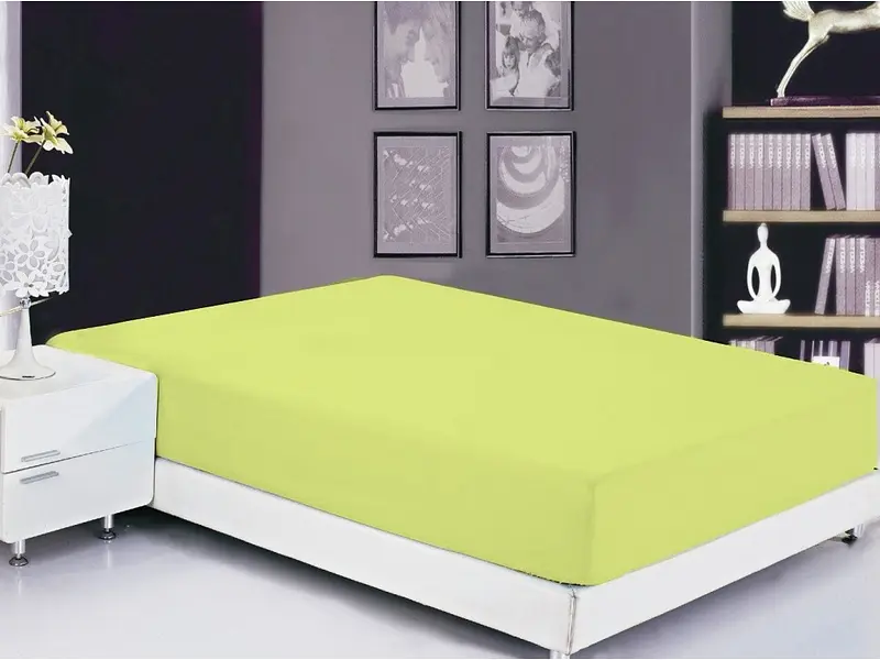 Простирадло на резинці (Sunny Lime) TAG tekstil 160х200х20 см pbe0028487 - фото 2