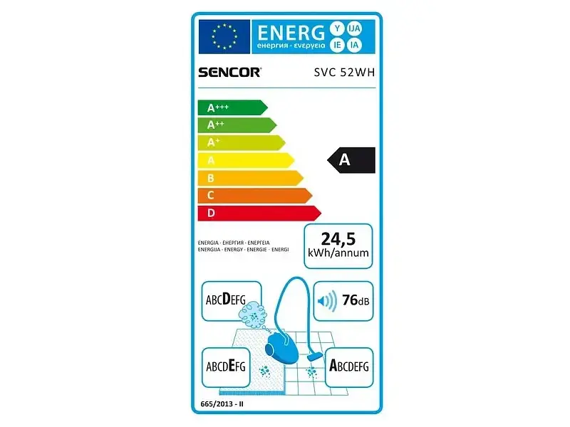 Пилосос з мішком Sencor SVC 52WH-EUE3 - фото 3