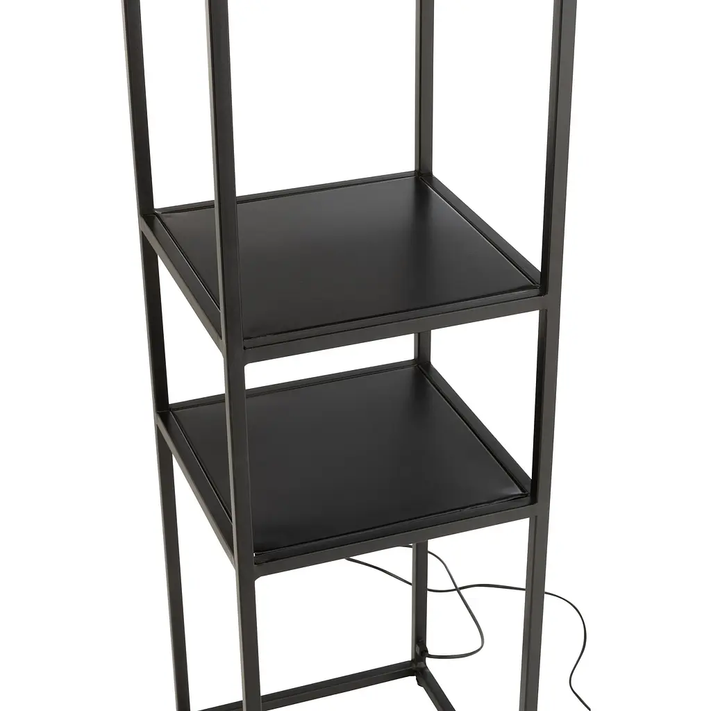 Лампа напольная J-line квадратная с полочками и абажуром из джутовой веревки 134 см (46472) - фото 3