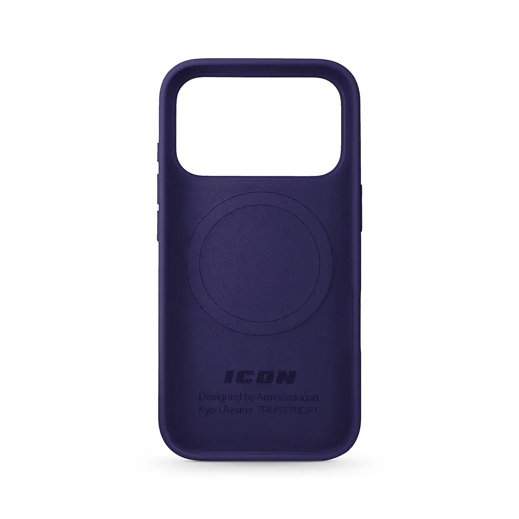 Силиконовый чехол с MagSafe для Apple iPhone 17 Pro, ICON2 MagCase, фиолетовый, противоударный, панель с мягкой подкладкой, защита всего корпуса, поддержка беспроводной зарядки, совместим с защитными стеклами и пленками, ArmorStandart (ARM88993) - фото 2