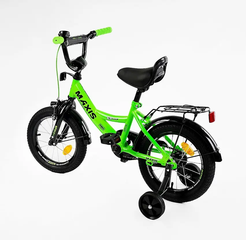 Велосипед 14" 2-х колёсный CL-14125 CORSO MAXIS ручной тормоз, звонок, доп. колёса, собран на 75%, в коробке (6800067141255) - фото 3