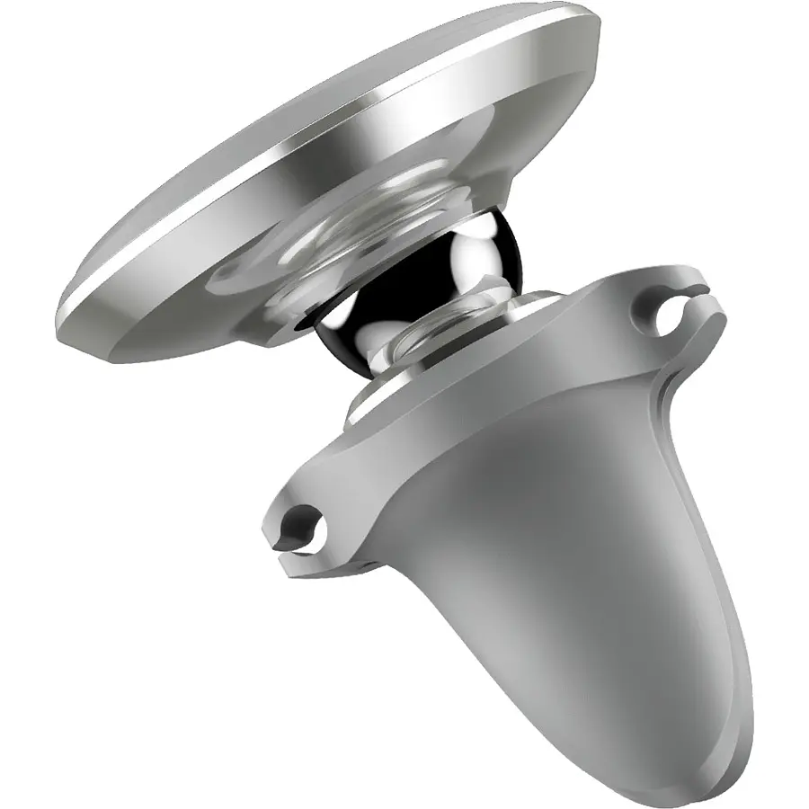 Автотримач Baseus Magnetic Air Vent Car Mount Holder with Cable Clip Silver (SUGX-A0S) [73613] - фото 2