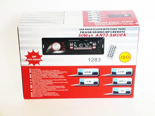 Автомагнитола с тюнером FM в режиме стерео XPRO 1283 ISO USB SD/TF AUX FM радио 4 x 50W черный (lp-90994_446) - фото 9