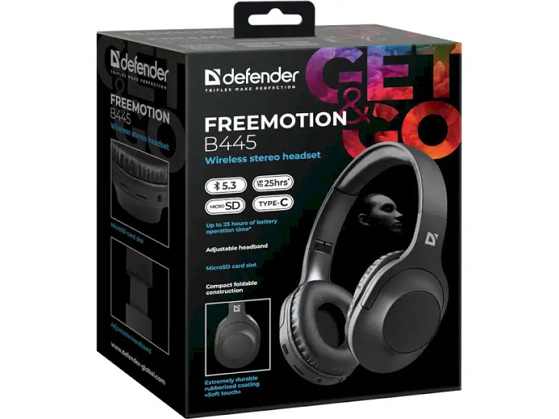 Навушники Defender FreeMotion B445 Black (63445) - фото 10