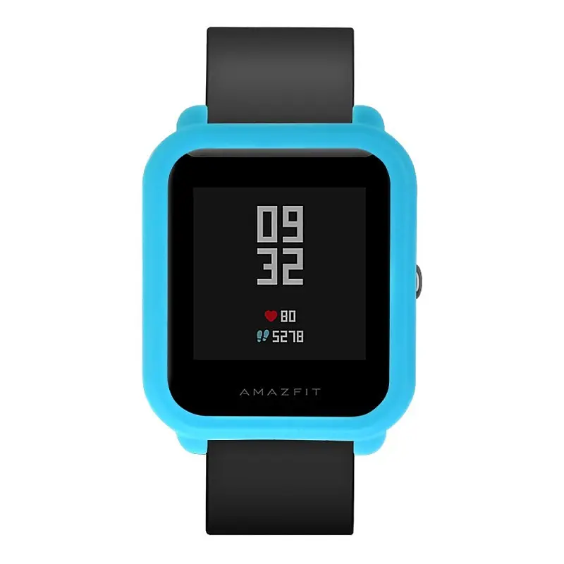 Защитный чехол Tamister для смарт-часов Amazfit Bip/Bip Lite/Bip S голубой - фото 2