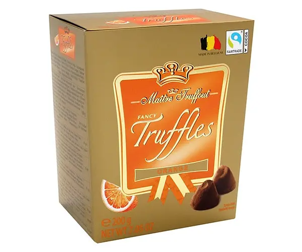 Цукерки трюфельні Maitre Truffout Fancy Truffles Orange 200г.