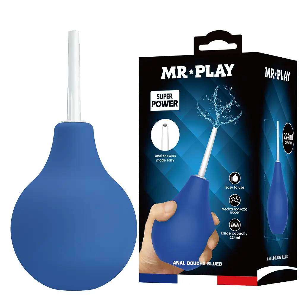 Анальний душ - Mr.Play Anal Douche Blueb Blue - фото 8