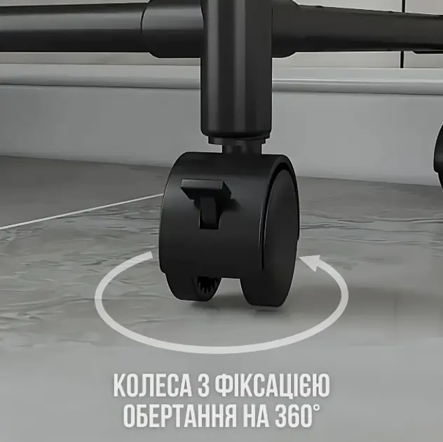 Полиця етажерка TVT-02 6 ярусів 170х42х32см Чорна - фото 4