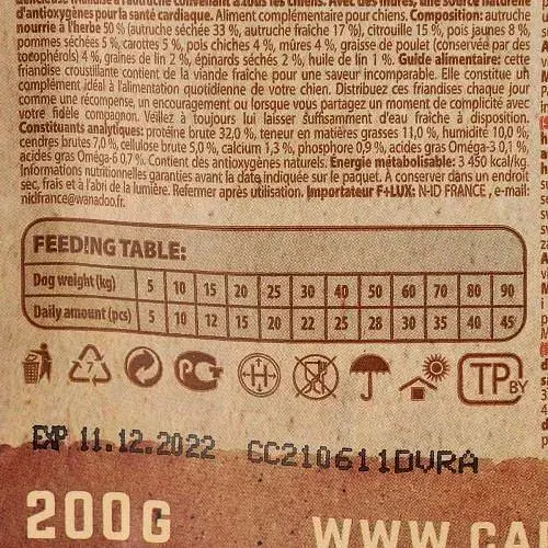 Ласощі для собак Carnilove Dog Crunchy Snack М'ясо страуса та ожина 200 г - фото 4