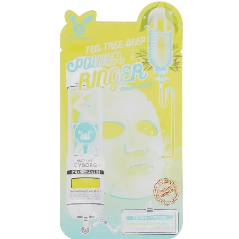 Маска для проблемної шкіри з екстрактом чайного дерева 23 мл Elizavecca Tea Tree Deep Power Ringer Mask Pack - фото 2