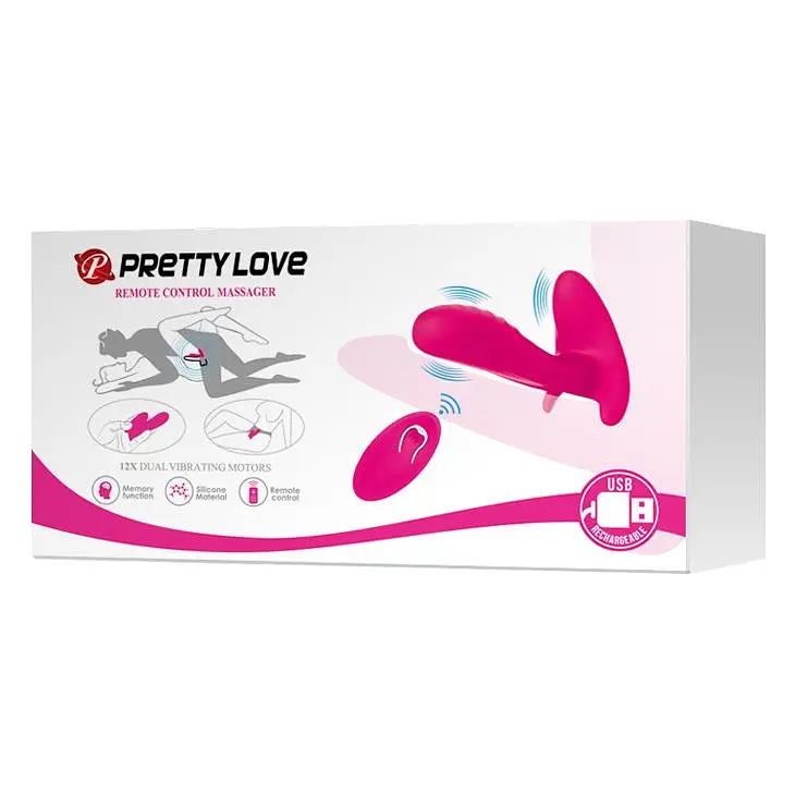 Вібратор Pretty Love Remote Control 10 см рожевий - фото 10