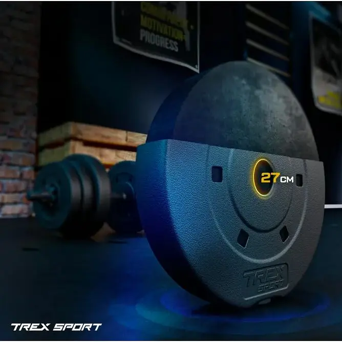 Гантели композитные Trex Sport TX-010SK 2х10кг - фото 3