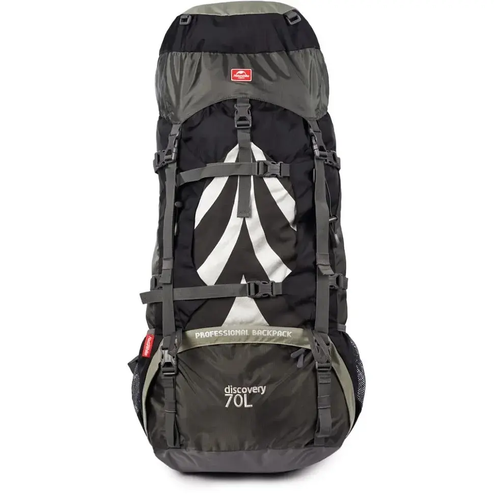 Рюкзак Naturehike NH70B070-B 70 л + 5 л Черный Серый (1047-6927595709009) - фото 2