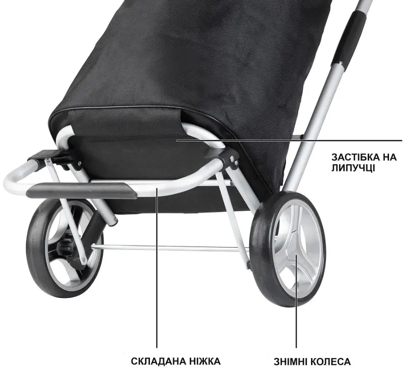 Сумка-візок ShoppingCruiser Foldable Black (604320) - фото 5