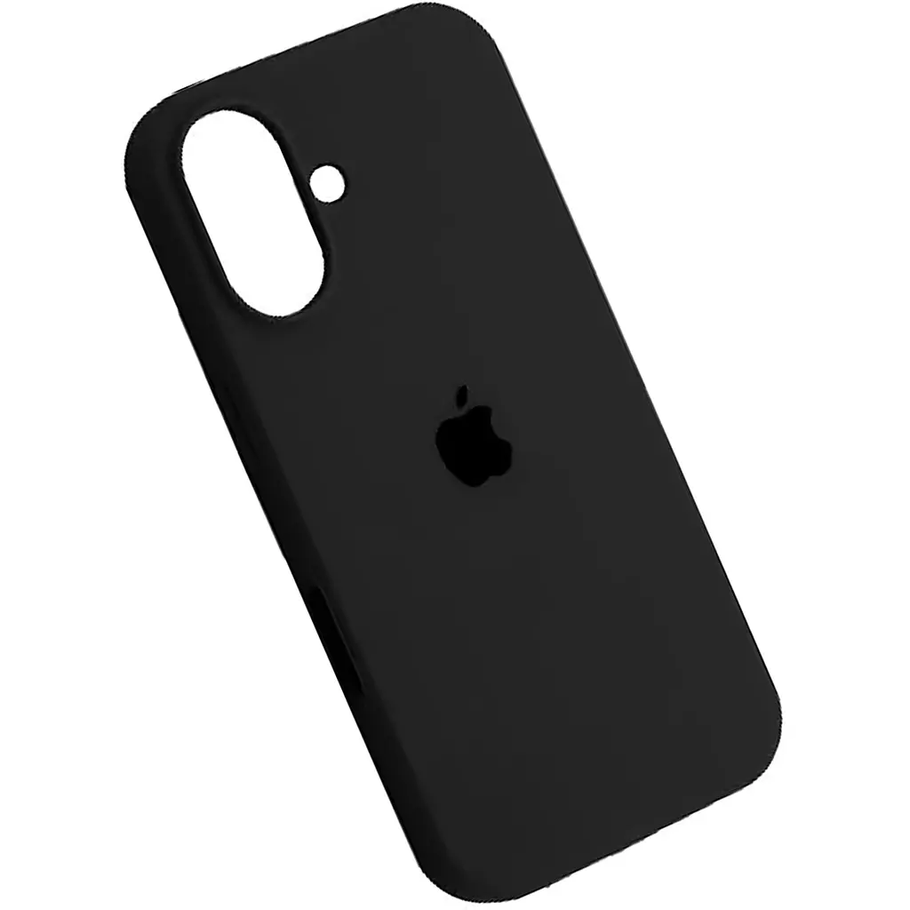Чехол Silicone Case для Apple iPhone 16 Plus Black AA [115098] - фото 2