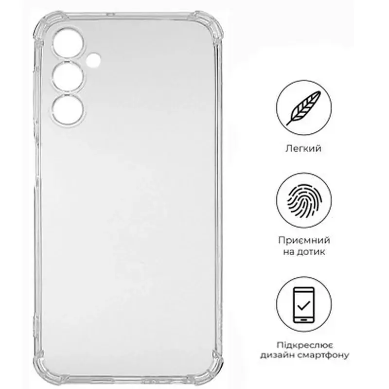 Чохол до мобільного телефона BeCover Anti-Shock Samsung Galaxy A24 4G SM-A245 Clear (709328) - фото 4
