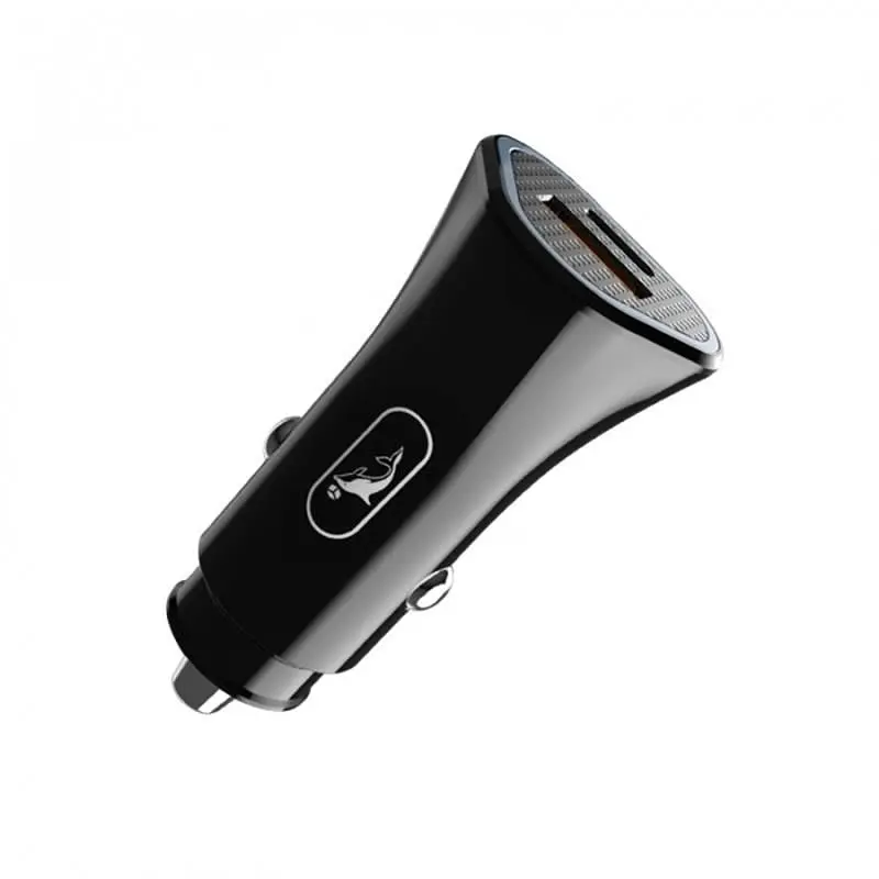 Автомобільний зарядний пристрій SkyDolphin SZ16T PD+QC3.0 (2USB, 3.1A) Black + кабель Type-C (AZP-000089)
