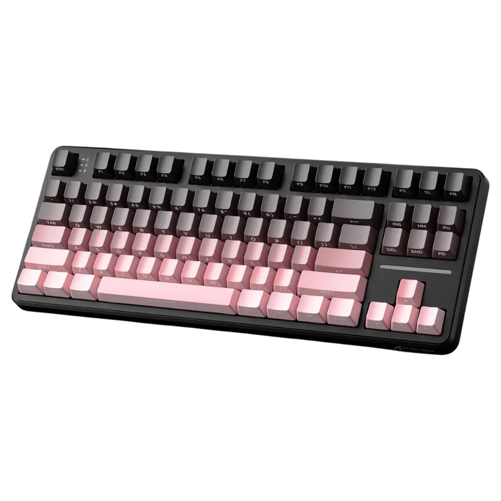 Клавіатура Attack Shark X87 Side Printed RGB Gradient Pink - фото 2