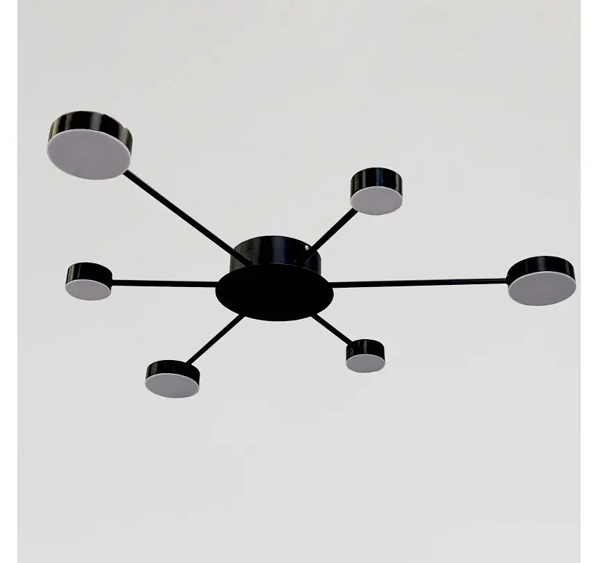 Світлодіодна люстра стельова Artlight 6473/6 з шістьма круглими плафонами, 36 Вт - фото 2