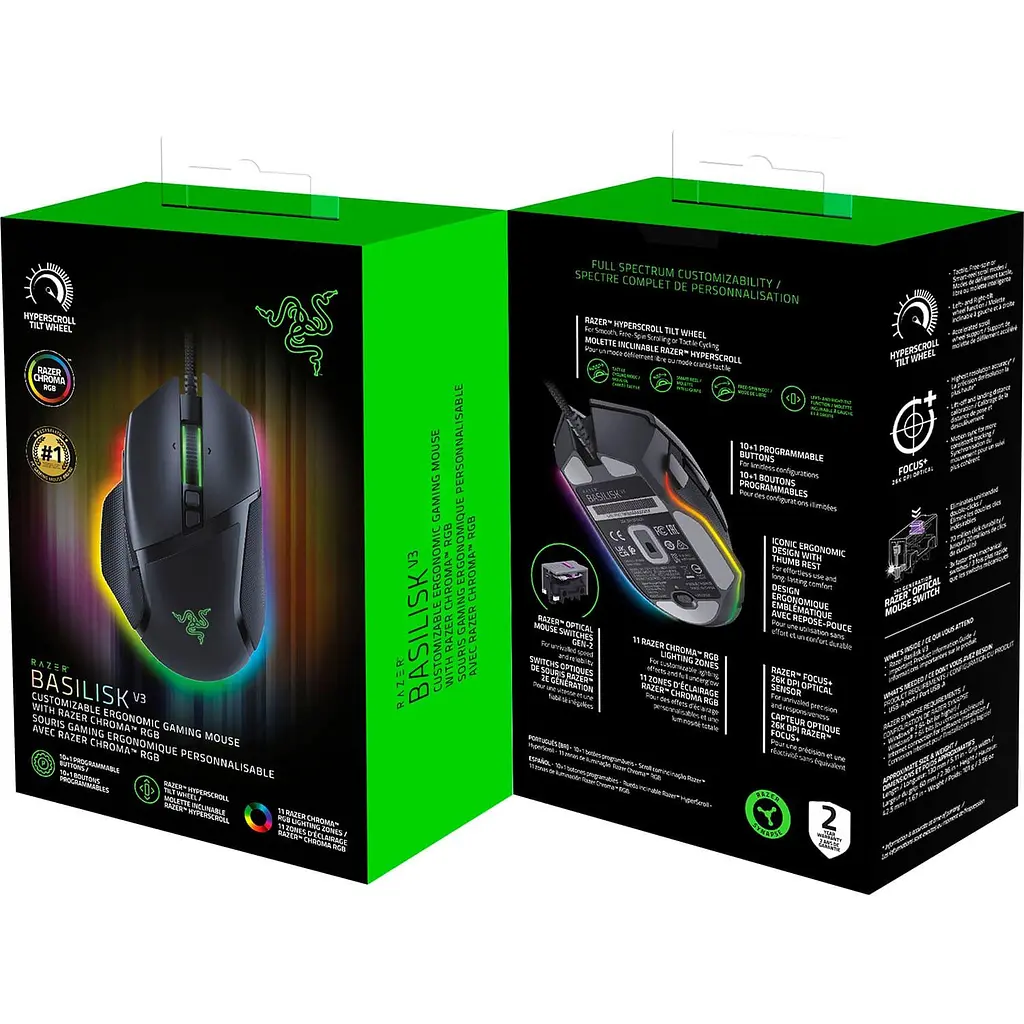 Миша Razer Basilisk V3 USB Black (RZ01-04000100-R3M1) - фото 6