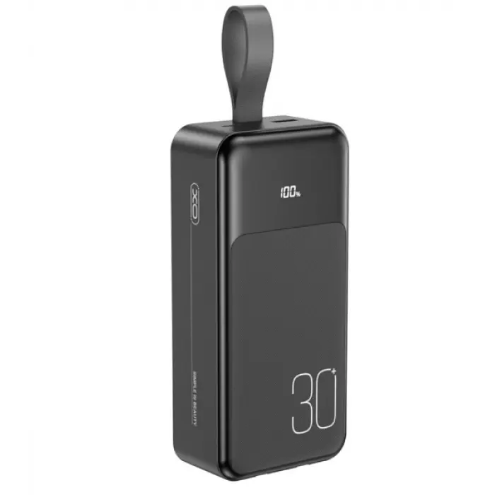 Повербанк із швидкою зарядкою дисплеєм та перехідниками, Power bank XO PR250 30000 mAh PD20W+QC22.5W - фото 2