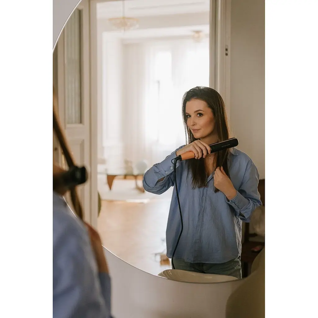 Випрямляч для волосся Rowenta Express Shine Papaya чорний (SF4620F0) - фото 8