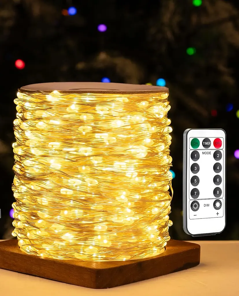 Гірлянда Роса Yalunka_tobi 500 LED тепле біле світло, зелений дріт 50 м - фото 2