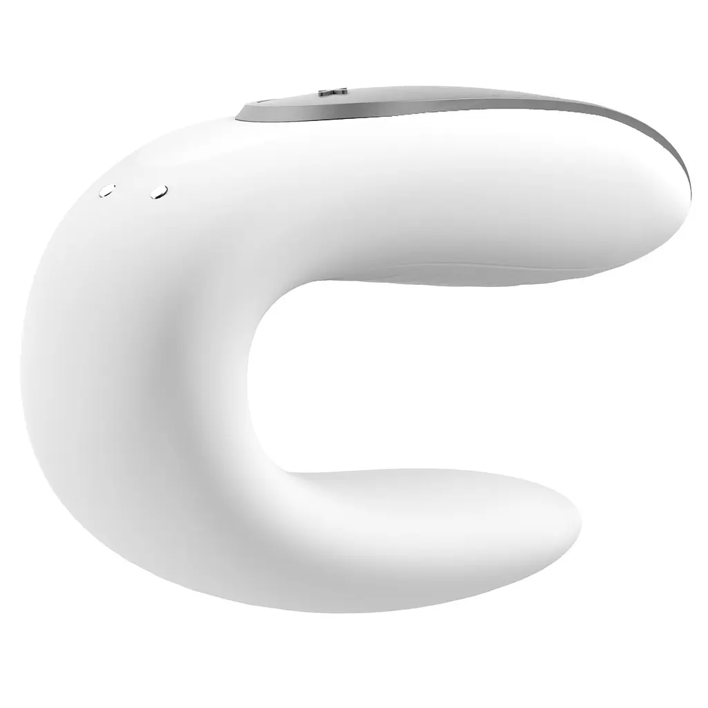 Смартвібратор для пар Satisfyer Double Fun (White) з пультом ДК - фото 2