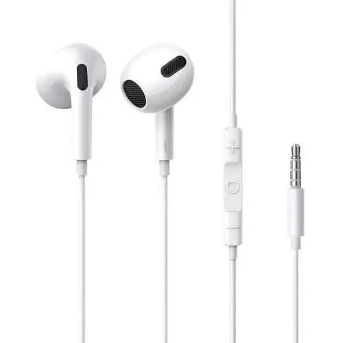 Наушники проводные Baseus Encok Wired H17 (3.5 мм) пластиковые белые NGCR020002 - фото 3