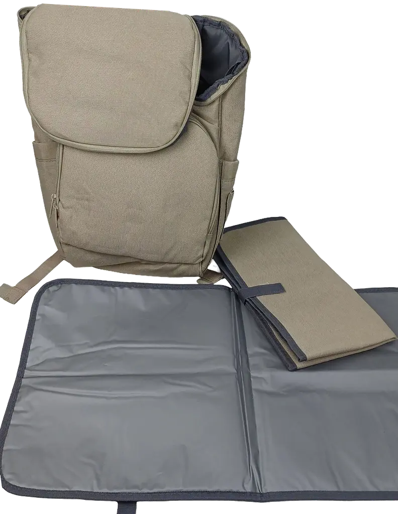 Рюкзак для мам з пелюшковими килимками Live in Style 16 л 40.5x24x19 см поліестер бежевий - фото 2
