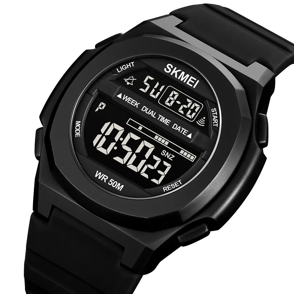 Чоловічий наручний годинник 1821BKBK All Black Skmei acs0030563 - фото 2