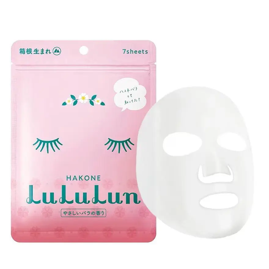 LULULUN Face Mask Hakone Rose зволожуюча маска з екстрактом троянди, 7 шт - фото 3