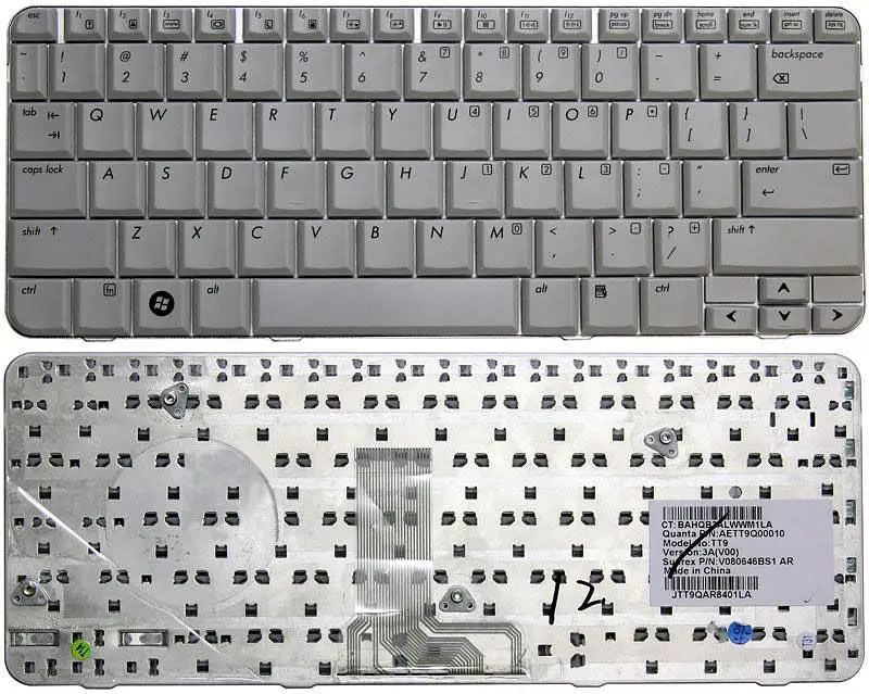 Клавіатура для ноутбука HP Pavilion (TX1000, TX2000, TX2500) Gray - фото 3