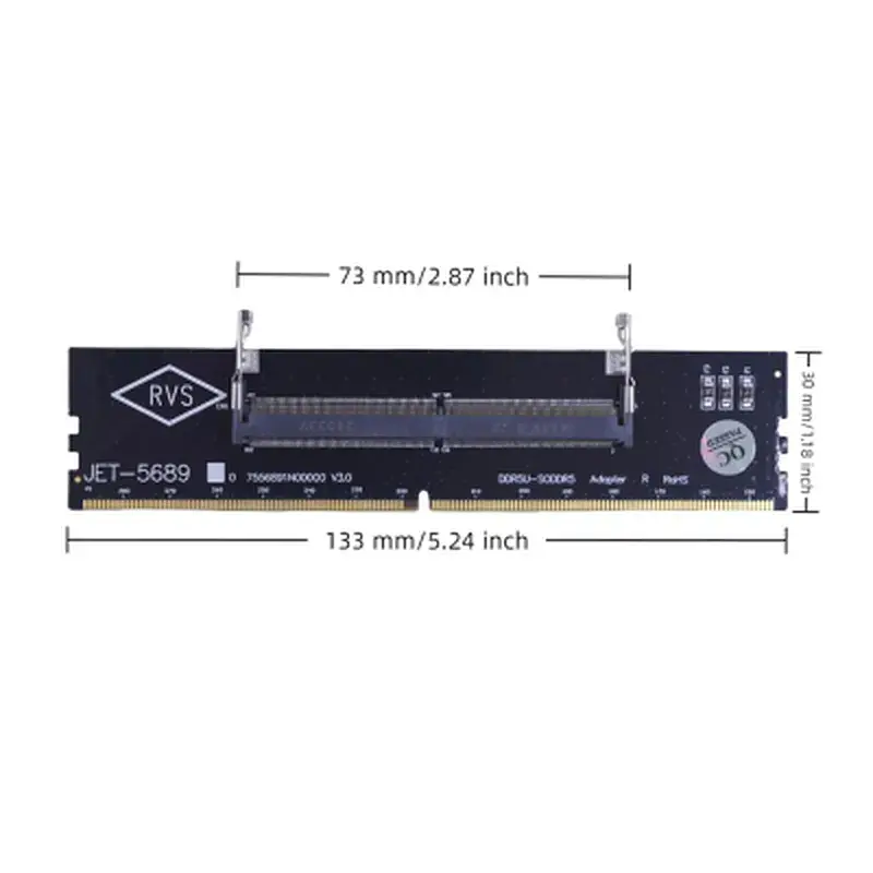 Конвертор Dynamode DDR5 Laptop SO-DIMM to Desktop DIMM RAM Memory (DM-DDR5-DIMM-Converter) - фото 5