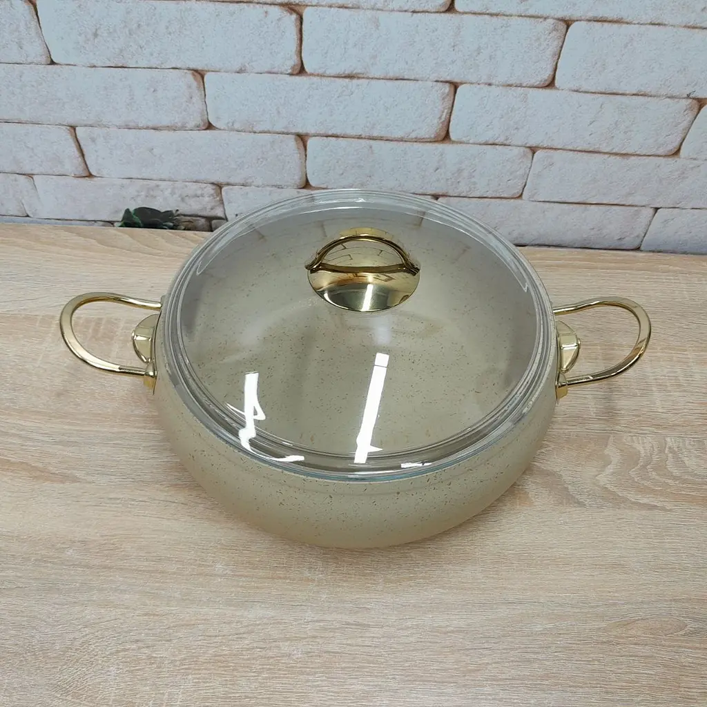 Каструля O.M.S. Collection 3141-IND-28 см 6,6л Crem - фото 3