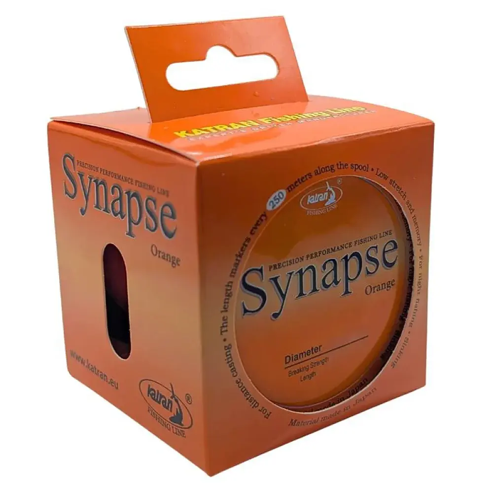 Леска Katran Synapse Orange 1000m (orange) 0.331mm 16.55lb/7.50kg - фото 2