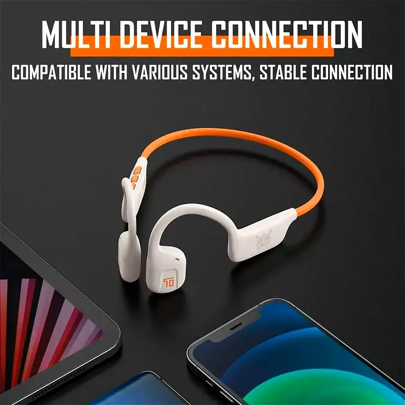 Бездротові навушники Onikuma T37, BT5.3, 85mAh, 10h, orange - фото 9