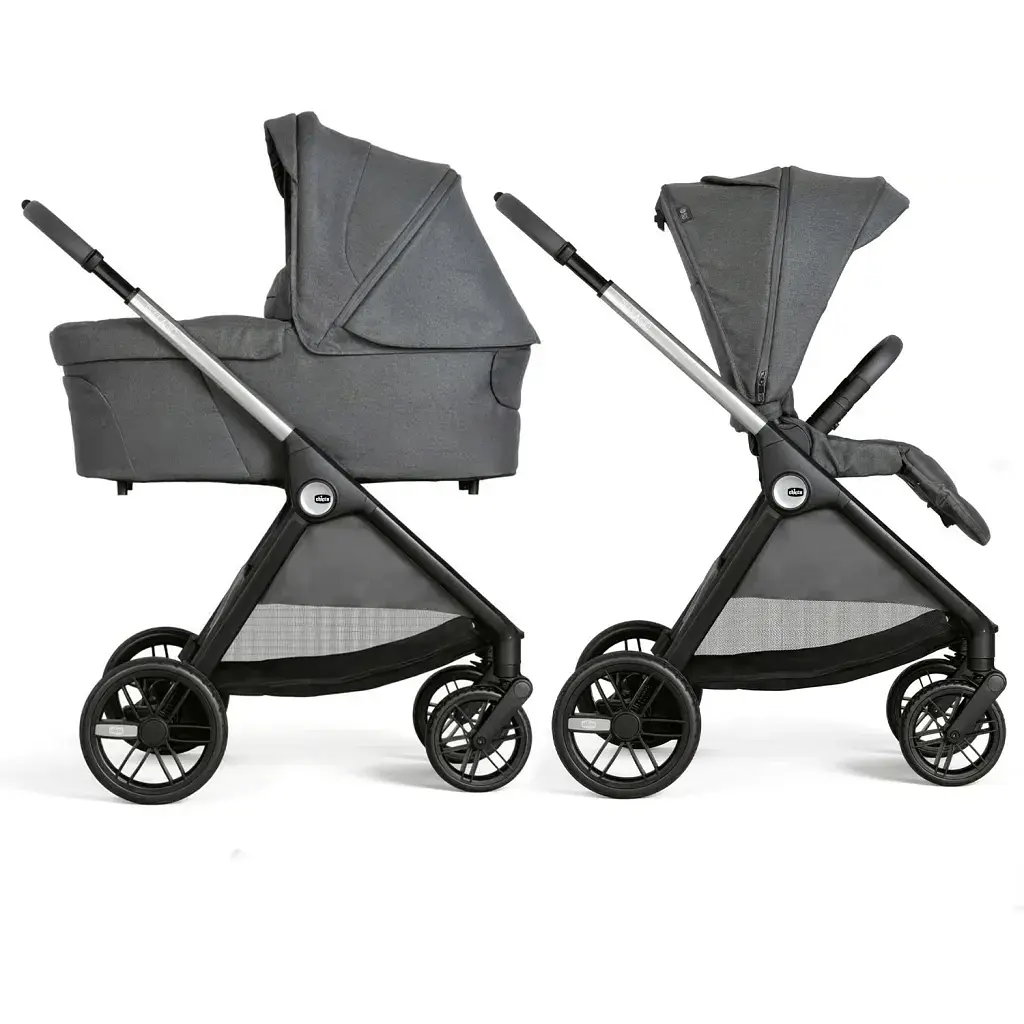 Коляска Chicco 2 в 1 Bellagio 2 сіра (2900990903245) (87183.45.01)